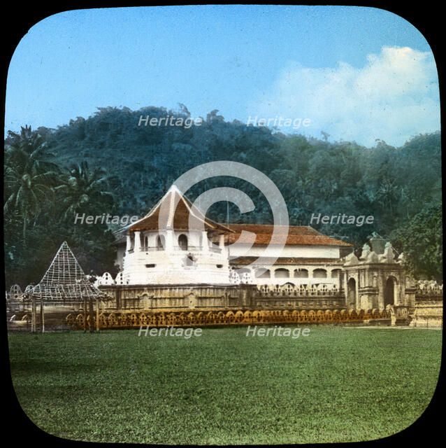 Temple of the Sacred Tooth, Kandy, Ceylon, late 19th or early 20th century. Artist: Unknown