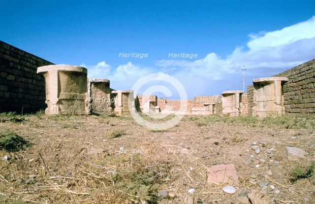 Temple of the Sibitti, Khorsabad, Iraq, 1977. Creator: Vivienne Sharp.