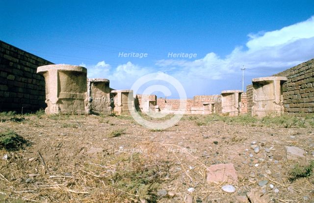 Temple of the Sibitti, Khorsabad, Iraq, 1977. Creator: Vivienne Sharp.