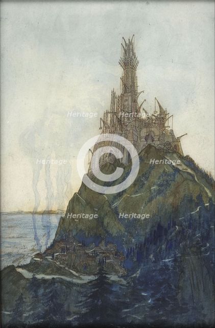 Temple of Thought, Dedicated to Beethoven, under construction, 1897-1914. Artist: Garas, François (1866-1925)