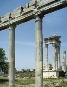 Temple of Trajan, Pergamon, Turkey, 1999. Creator: LTL
