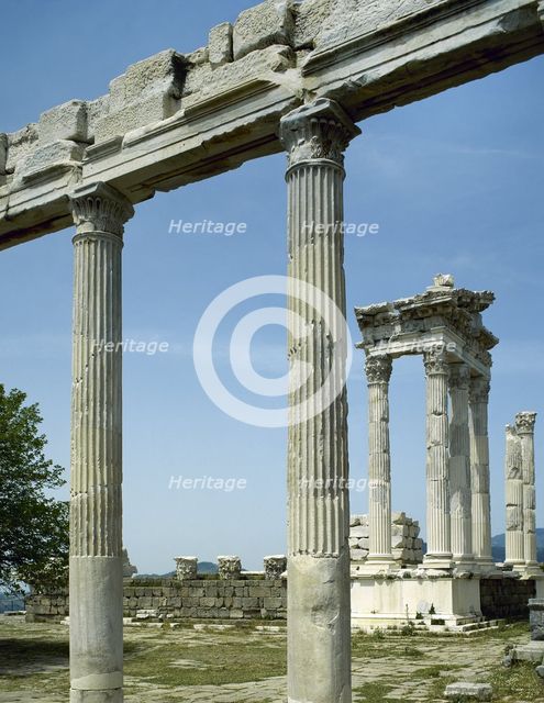Temple of Trajan, Pergamon, Turkey, 1999.  Creator: LTL.