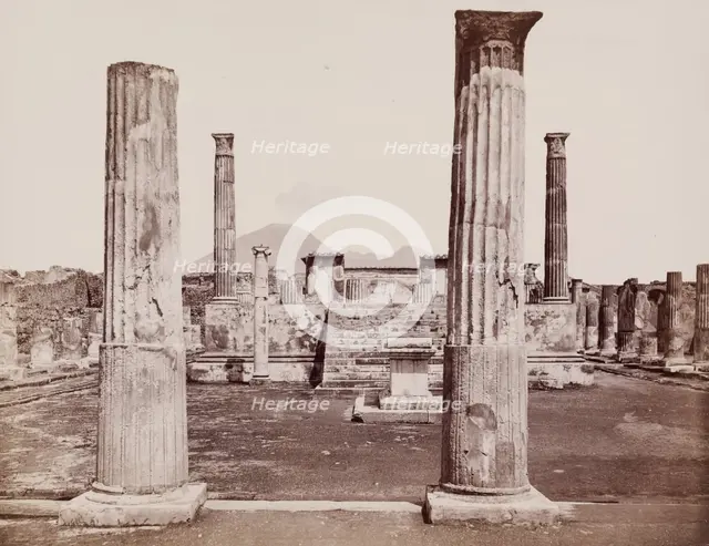 Temple of Venus, Pompeii, between 1880 and 1890. Creator: Giorgio Sommer.