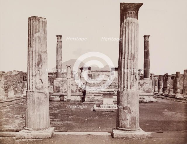 Temple of Venus, Pompeii, between 1880 and 1890. Creator: Giorgio Sommer.