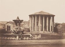 Temple of Vesta, 1850s. Creator: Pietro Dovizielli