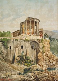 Temple of Vesta at Tivoli, 19th century. Creator: Massimiliano Bertozzi