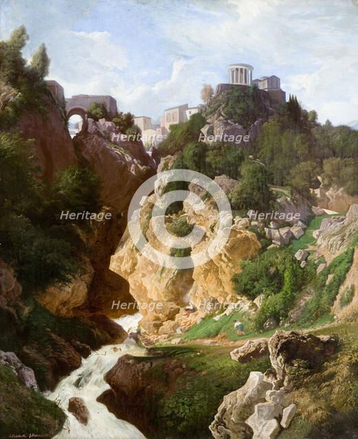 Temple of Vesta in Tivoli, 1858. Creator: Awit Szubert.