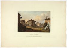 Temple of Vesta, plate nineteen from the Ruins of Rome, published October 1, 1796. Creator: Matthew Dubourg