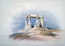 Temple of Wady Kardassy, Nubia 19th century. Artist: David Roberts