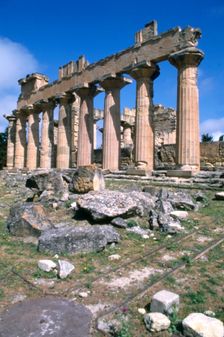 Temple of Zeus, Cyrene, Libya. Creator: Vivienne Sharp