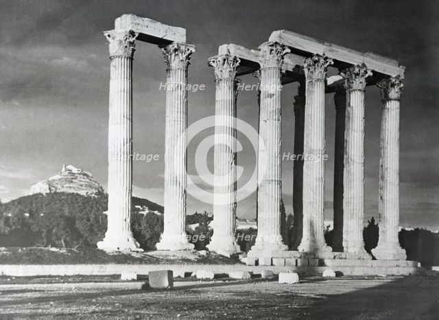 Temple of Zeus (Jupiter), Athens, Greece, c1955. Creator: Arthur Charles Kirby Ware.