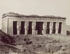Temple a Denderah, 1870s. Creator: Antonio Beato