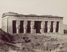 Temple a Denderah, 1870s. Creator: Antonio Beato