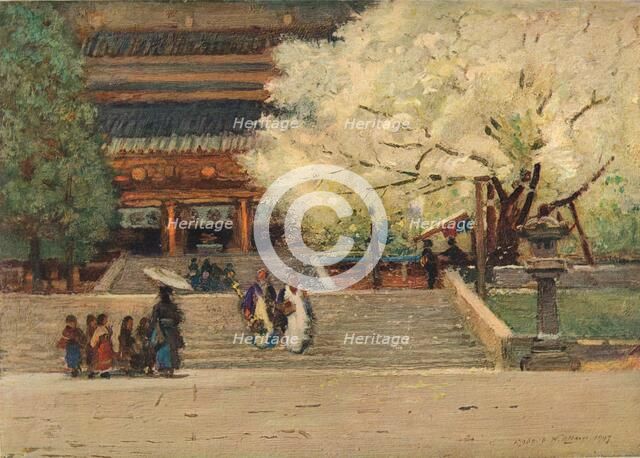 'Temple at Nikko, Japan', c1908. Artist: Robert Weir Allan.