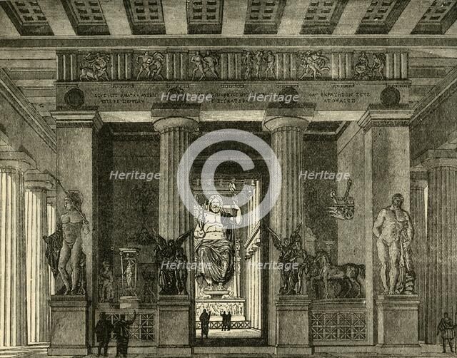 'Temple at Olympia, Restored', 1890.   Creator: Unknown.