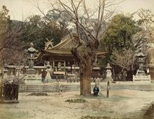 Temple at Ikuta, 1865. Creator: Unknown