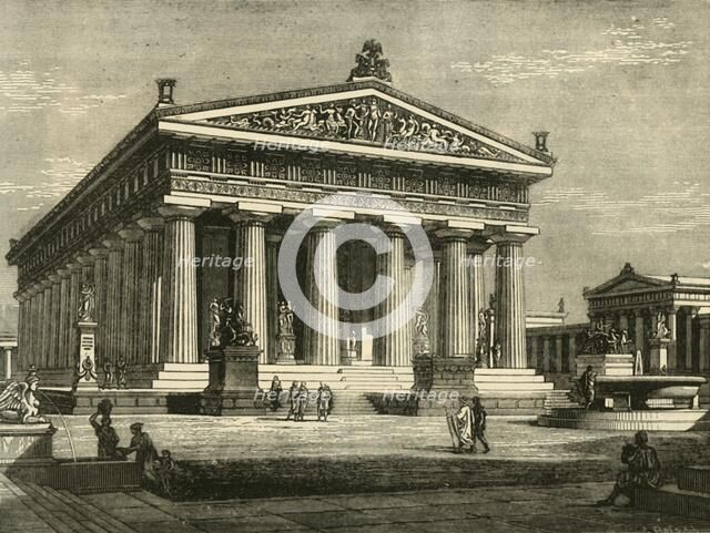 'Temple at Paestum, Restored', 1890.   Creator: Unknown.