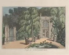 Temple at Strawberry Hill, from "Sketches from Nature", 1822., 1822. Creators: Thomas Rowlandson, Joseph Constantine Stadler