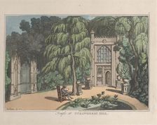 Temple at Strawberry Hill, from "Sketches from Nature", 1822., 1822. Creators: Thomas Rowlandson, Joseph Constantine Stadler