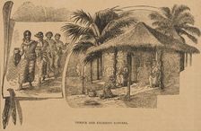 Temple and Religious Dancers from "Hagenbeck's World Renowned Ceylonese Exhibition", 1886. Creator: Unknown