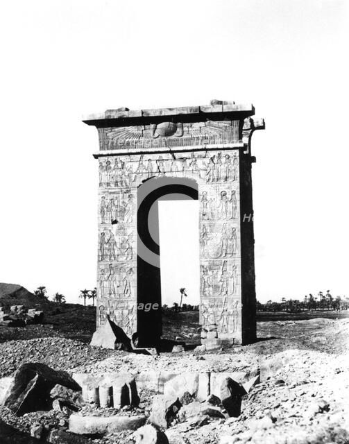 Temple Arch at Karnak, Egypt, 1863-1864. Artist: Richard Phene Spiers