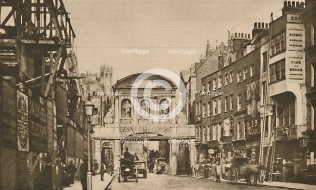 'Temple Bar: The City Boundary in the Strand in the Year 1878', c1935. Creator: Unknown.