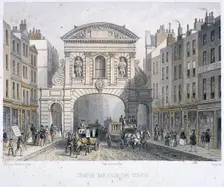 Temple Bar, London, 1854. Artist: Deroy