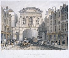 Temple Bar, London, 1854. Artist: Deroy