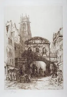 Temple Bar, London, 1877. Artist: Ernest George