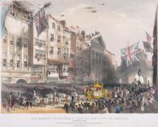 Temple Bar, London, 1837. Artist: Charles Joseph Hullmandel