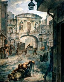 Temple Bar, London, c1800. Artist: Anon