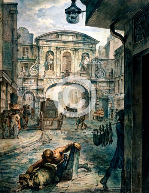 Temple Bar, London, c1800. Artist: Anon