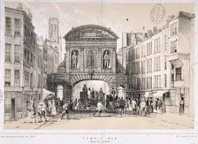 Temple Bar, London, c1845. Artist: M & N Hanhart