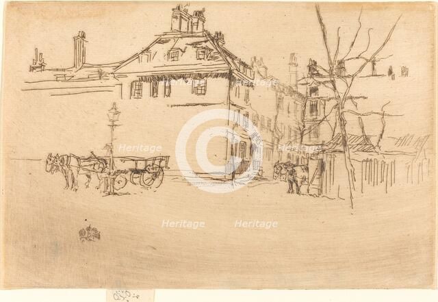 Temple, c. 1880/1881. Creator: James Abbott McNeill Whistler.