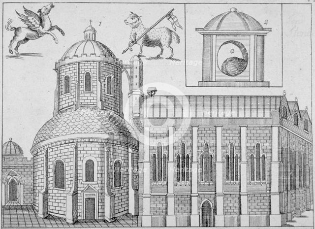 Temple Church, City of London, 1720. Artist: Anon