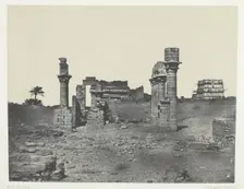 Temple d'Hermontis, Haute-Egypte, 1849/51, printed 1852. Creator: Maxime du Camp