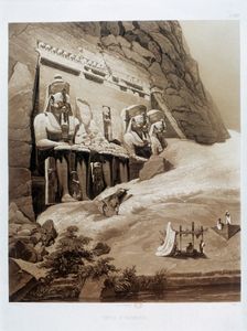 Temple d'Ibsamboul Egypt, 1841. Artist: Himely
