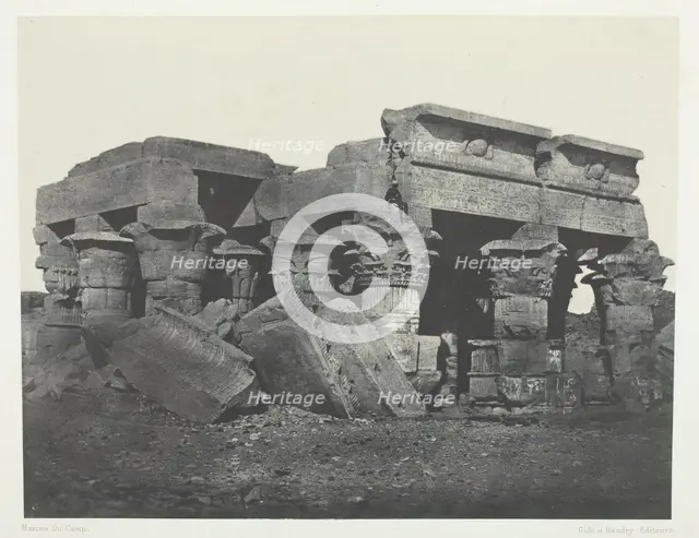 Temple d'Ombos, Haute-Egypte, 1849/51, printed 1852. Creator: Maxime du Camp.
