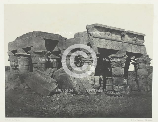 Temple d'Ombos, Haute-Egypte, 1849/51, printed 1852. Creator: Maxime du Camp.