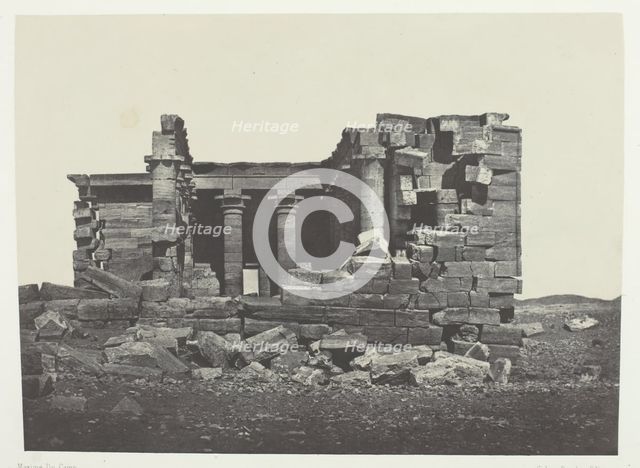 Temple De Maharakkah (Hièra Sycaminos Des Grecs); Nubie, 1849/51, printed 1852. Creator: Maxime du Camp.