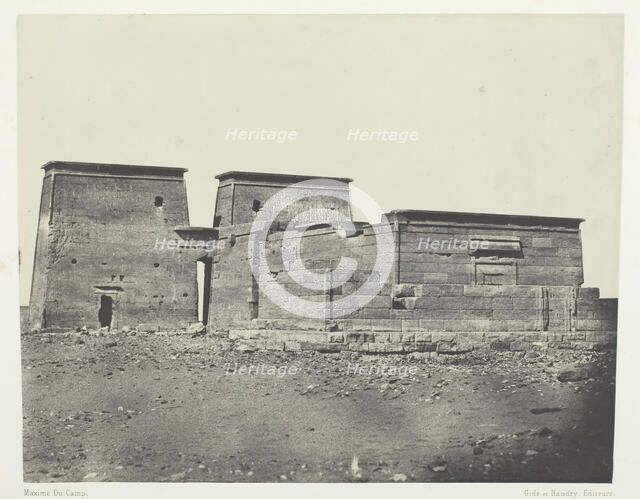 Temple De Dakkeh (Ancienne Pselcis); Nubie, 1849/51, printed 1852. Creator: Maxime du Camp.