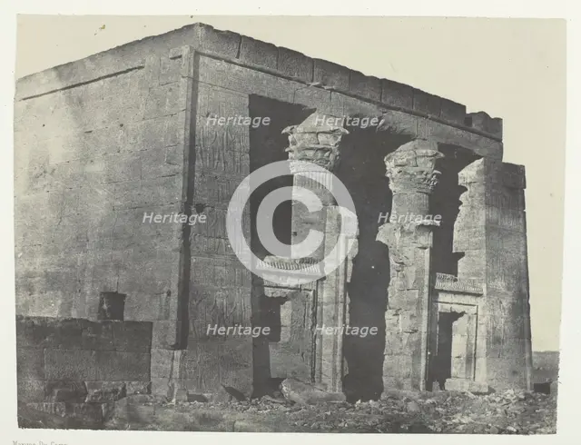 Temple De Dakkeh, Naos; Nubie, 1849/51, printed 1852. Creator: Maxime du Camp.