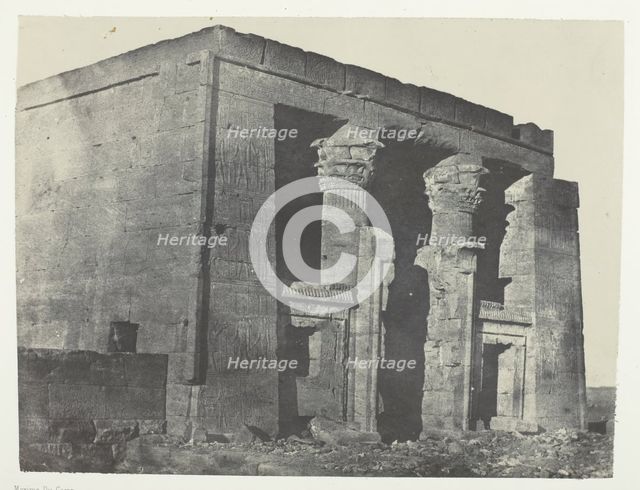 Temple De Dakkeh, Naos; Nubie, 1849/51, printed 1852. Creator: Maxime du Camp.