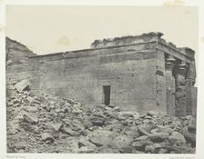 Temple De Dandour (Ancienne Tantour), Dédié à La Triade Osiris-Isis-Horus; Nubie, 1849/51. Creator: Maxime du Camp