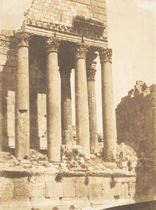 Temple de Jupiter, à Baâlbek (Héliopolis), September 15, 1850. Creator: Maxime du Camp
