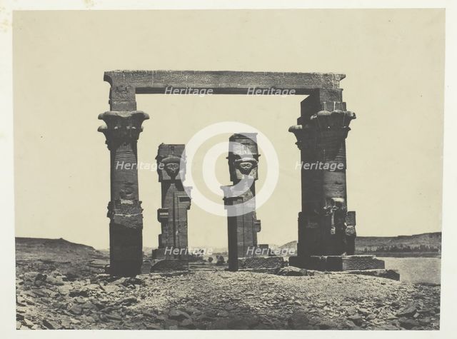 Temple de Kardassy, Nubie, 1849/51, printed 1852. Creator: Maxime du Camp.