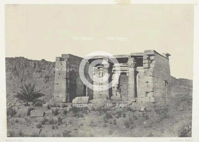 Temple de Tafeh (Ancienne Taphis), Nubie, 1849/51, printed 1852. Creator: Maxime du Camp.
