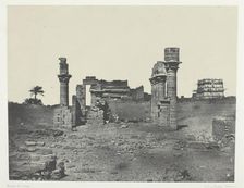 Temple d'Hermontis, Haute-Egypte, 1849/51, printed 1852. Creator: Maxime du Camp
