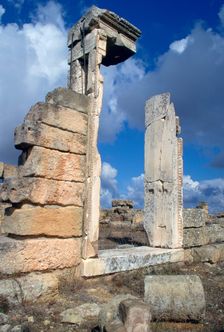 Temple doorway, Cyrene, Libya. Creator: Vivienne Sharp