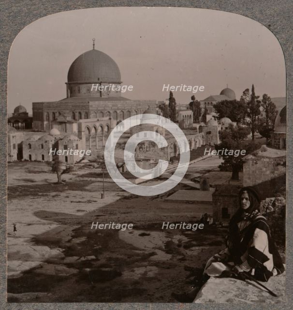 'Temple enclosure, Jerusalem', c1900. Artist: Unknown.